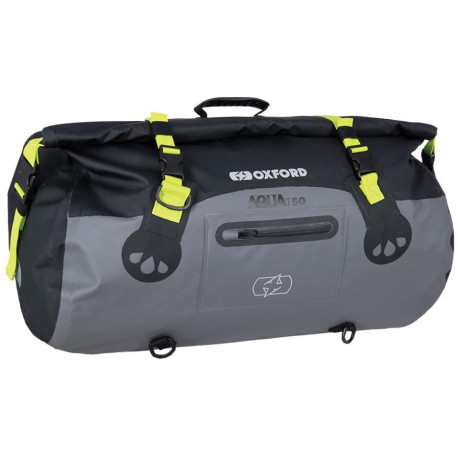 Vodotěsný vak Aqua T-50 Roll Bag, OXFORD (černý/šedý/žlutý fluo, objem 50 l)