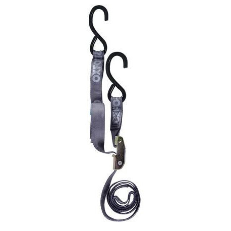 Upínací popruhy S-Hook Straps s rychloupínací spojkou, nastavitelné a zesílené, OXFORD (šedé)
