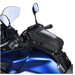 Tankbag na motocykl AQUA S8 s popruhy, OXFORD (černý, objem 8 l)