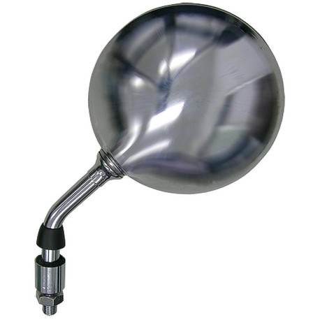 Zpětné zrcátko chromové (závit pravý M10, průměr skla 120 mm), Q-TECH, L