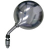 Zpětné zrcátko chromové (závit pravý M10, průměr skla 120 mm), Q-TECH, L