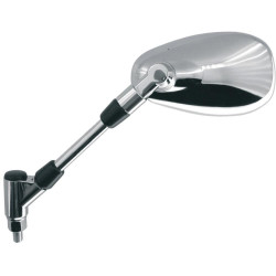 Zpětné zrcátko chromové (závit pravý M10), Q-TECH, L