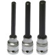 Sada šestihraných prodloužených hlavic HEX pro 1/2" ráčnu, BIKESERVICE