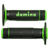 Gripy A020 (offroad) délka 118 mm, DOMINO (černo-zelené)