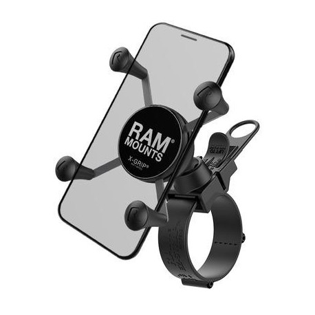Kompletní sestava univerzálního držáku X-Grip na řídítka do průměru 60 mm, RAM Mounts