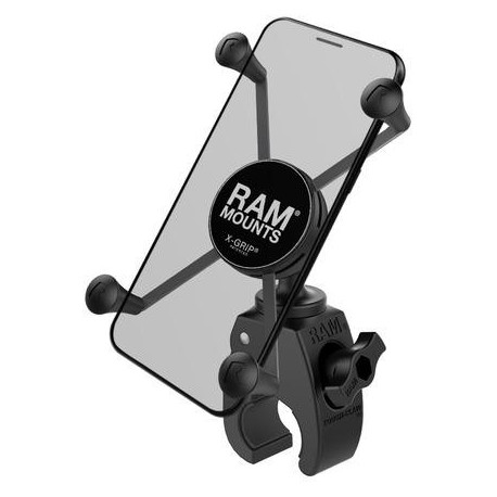 Kompletní sestava držáku pro velké mobilní telefony X-Grip se "Snap-Link Tough-Claw" upínaním na řidítka, RAM Mounts