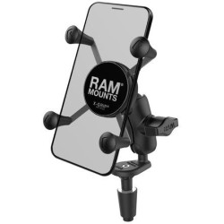 Kompletní sestava držáku X-Grip s uchycením do krku řízení motocyklu, RAM Mounts