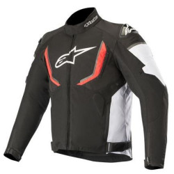 Bunda T-GP R 2 WATERPROOF, ALPINESTARS (černá/bílá/červená)