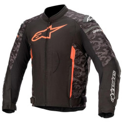 Bunda T-GP PLUS R 3, ALPINESTARS (černá maskáčová/červená fluo) 2023