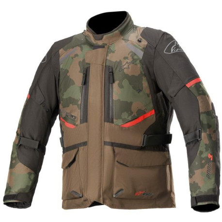 Bunda ANDES DRYSTAR, TECH-AIR 5 kompatibilní, ALPINESTARS (tmavě zelená camo/černá/červená)