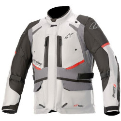 Bunda ANDES DRYSTAR, TECH-AIR 5 kompatibilní, ALPINESTARS (světle šedá/tmavě šedá/černá/červená)