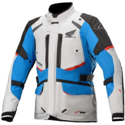 Bunda ANDES DRYSTAR HONDA kolekce, TECH-AIR 5 kompatibilní, ALPINESTARS (světle šedá/černá/modrá/červená)