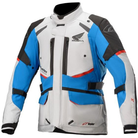 Bunda ANDES DRYSTAR HONDA kolekce, TECH-AIR 5 kompatibilní, ALPINESTARS (světle šedá/černá/modrá/červená) 2023