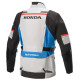 Bunda ANDES DRYSTAR HONDA kolekce, TECH-AIR 5 kompatibilní, ALPINESTARS (světle šedá/černá/modrá/červená) 2023