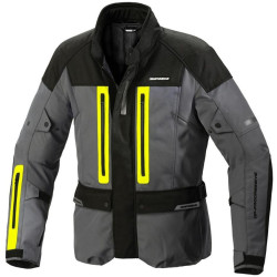 Bunda TRAVELER 3, SPIDI (černá/šedá/žlutá fluo)