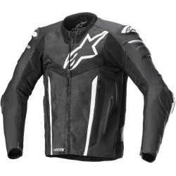 Bunda FUSION, ALPINESTARS (černá/bílá/metalická šedá) 2023
