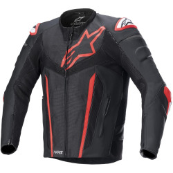 Bunda FUSION, ALPINESTARS (černá/červená fluo) 2023