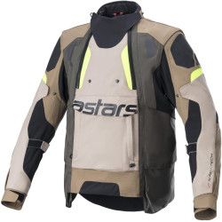 Bunda HALO DRYSTAR, ALPINESTARS (khaki/béžová/žlutá fluo) 2026