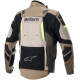 Bunda HALO DRYSTAR, ALPINESTARS (khaki/béžová/žlutá fluo) 2023