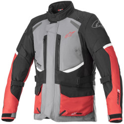 Bunda ANDES DRYSTAR, ALPINESTARS (šedá/černá/červená)