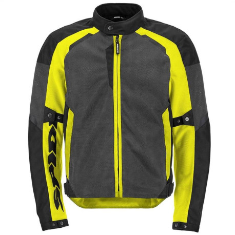Bunda TEK NET, SPIDI (černá/šedá/žlutá fluo)