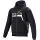 Bunda CHROME IGNITION HOODIE, ALPINESTARS (černá/žlutá fluo/šedá/bílá) 2023