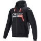 Bunda CHROME IGNITION HOODIE, ALPINESTARS (černá/červená fluo/šedá/bílá) 2023