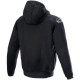 Bunda CHROME IGNITION HOODIE, ALPINESTARS (černá/červená fluo/šedá/bílá) 2023