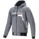 Bunda CHROME IGNITION HOODIE, ALPINESTARS (šedá/bílá/černá/červená) 2023