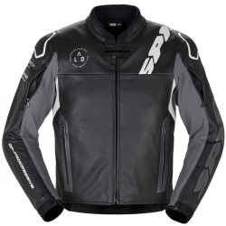 Bunda DP-PROGRESSIVE LEATHER 2023, SPIDI (černá/bílá)