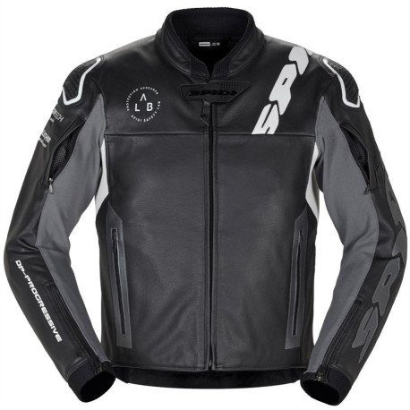 Bunda DP-PROGRESSIVE LEATHER 2023, SPIDI (černá/bílá)