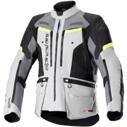 Bunda BOGOTA PRO DRYSTAR, ALPINESTARS (šedá/tmavě šedá/černá/žlutá fluo) 2023