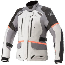 Bunda STELLA ANDES DRYSTAR, TECH-AIR 5 kompatibilní, ALPINESTARS, dámská (světle šedá/tmavě šedá/černá/růžová fluo)