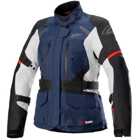 Bunda STELLA ANDES DRYSTAR, TECH-AIR 5 kompatibilní, ALPINESTARS, dámská (tmavě modrá/černá/světle šedá/červená) 2023
