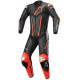 Jednodílná kombinéza FUSION, TECH-AIR kompatibilní, ALPINESTARS (černá/červená fluo) 2023