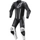 Jednodílná kombinéza FUSION, TECH-AIR kompatibilní, ALPINESTARS (černá/bílá) 2023