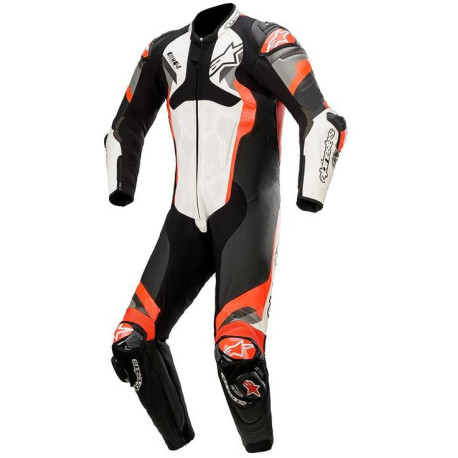 Jednodílná kombinéza ATEM 4, ALPINESTARS (bílá/černá/červená fluo/šedá) 2022