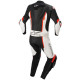 Jednodílná kombinéza MISSILE 2, TECH-AIR kompatibilní, ALPINESTARS (černá/bílá/červená fluo) 2023
