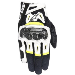 Rukavice SMX-2 AIR CARBON, ALPINESTARS (černé/bílé/žluté fluo) 2023