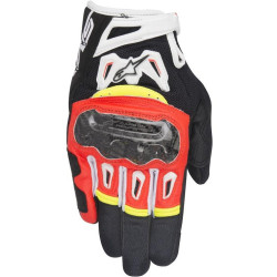 Rukavice SMX-2 AIR CARBON, ALPINESTARS (červené/černé/bílé/žluté fluo) 2026