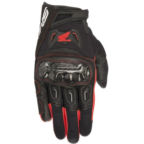 Rukavice SMX-2 AIR CARBON HONDA kolekce, ALPINESTARS (černá/červená) 2023