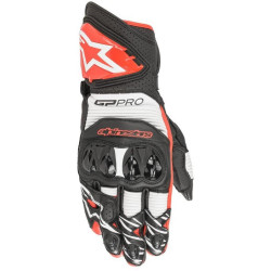 Rukavice GP PRO R 3, ALPINESTARS (černá/bílá/červená)