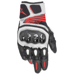 Rukavice SP X AIR CARBON 2, ALPINESTARS (černá/bílá/červená fluo) 2026