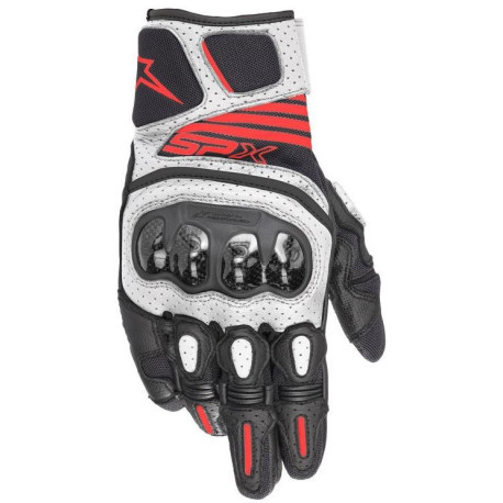 Rukavice SP X AIR CARBON 2, ALPINESTARS (černá/bílá/červená fluo) 2023