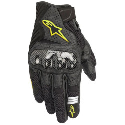 Rukavice SMX-1 AIR 2, ALPINESTARS (černé/žluté fluo) 2026