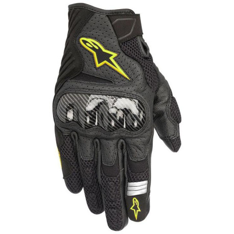 Rukavice SMX-1 AIR 2, ALPINESTARS (černé/žluté fluo) 2023