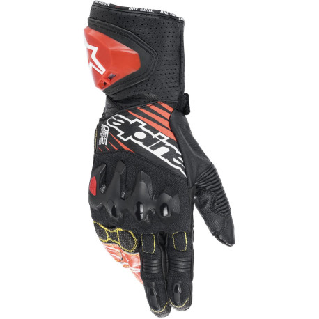 Rukavice GP TECH 2, ALPINESTARS (černá/bílá/červená fluo) 2023