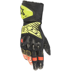Rukavice GP TECH 2, ALPINESTARS (černá/žlutá fluo/bílá/červená fluo) 2023