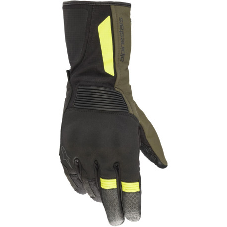Rukavice DENALI AEROGEL DRYSTAR, ALPINESTARS (černá/zelená/žlutá fluo) 2023