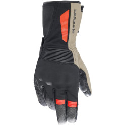 Rukavice DENALI AEROGEL DRYSTAR, ALPINESTARS (černá/khaki/červená fluo) 2023